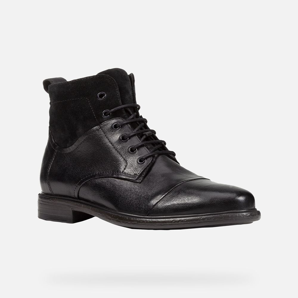 Geox Boots Black Terence - Geox Mens Shoes - QIPVNK250